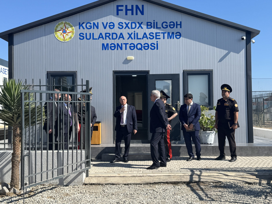 Yeni tikilmiş “Bilgəh” sularda xilasetmə məntəqəsinin açılışı və texnikaların təqdimatı mərasimi keçirilib (video, foto)